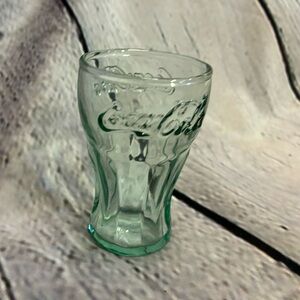 5/$20 Collectible Miniature Mini CocaCola Coke Green Glass 3" Shot Glass Trinket